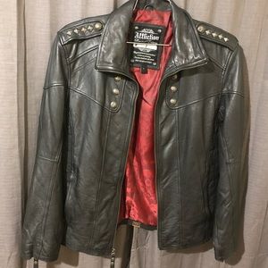 Men’s Affliction leather jacket